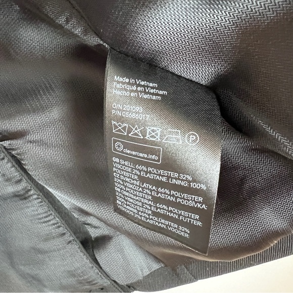 H&M Womens Black Blazer Suit Jacket Single Button Fully Lined Size 2 - Picture 6 of 10